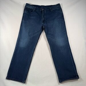 Levis Jeans Mens 46x32 Blue 559 Straight Leg High Rise Dark Wash